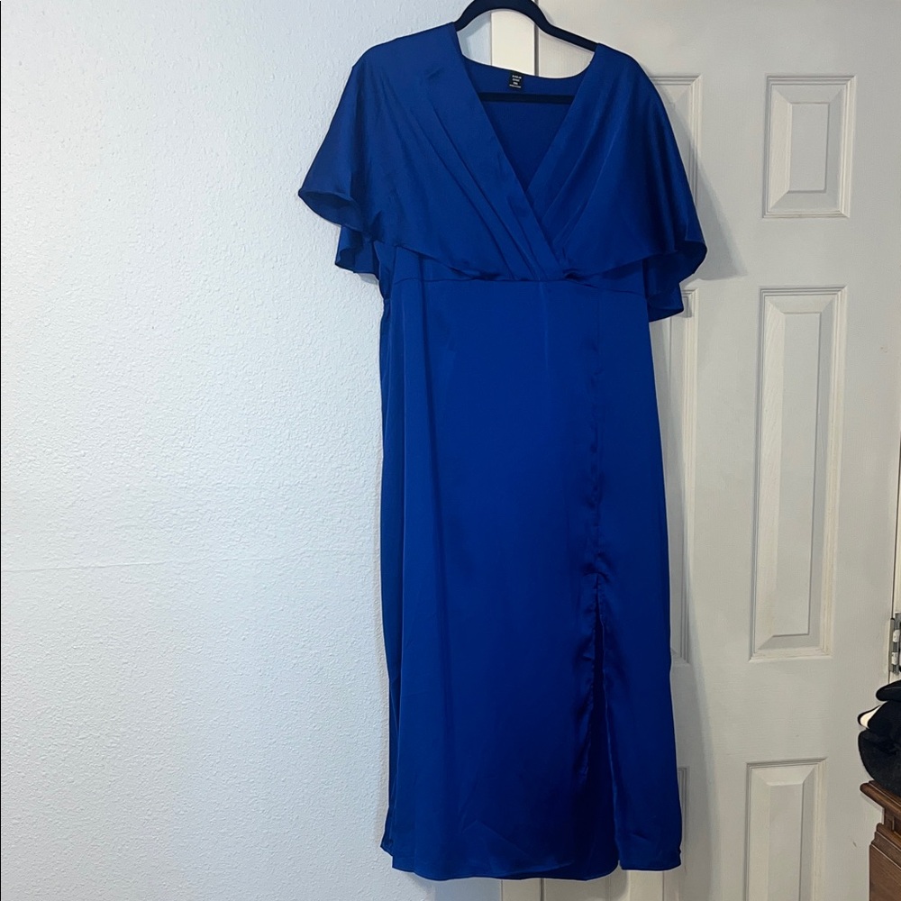 SHEIN Royal Blue Midi Dress